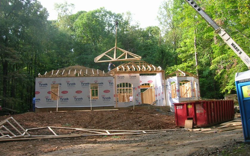 Custom Homes in Progress Plumb Construction